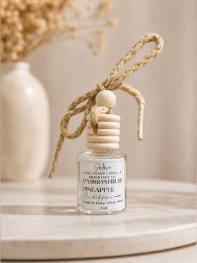Passionfruit Pineapple Car Diffuser | Tropical Hanging Air Freshener | 8ml
